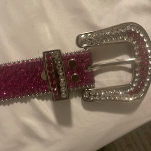 Hot Pink B.B Simon Belt